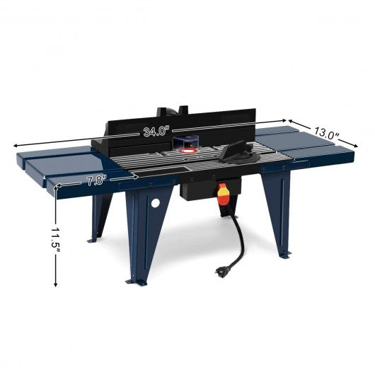 Electric Aluminum Router Table Wood Working Craftsman Tool Benchtop