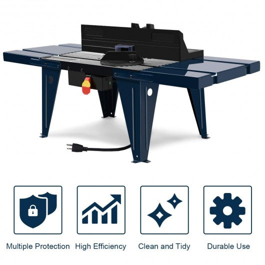Electric Aluminum Router Table Wood Working Craftsman Tool Benchtop