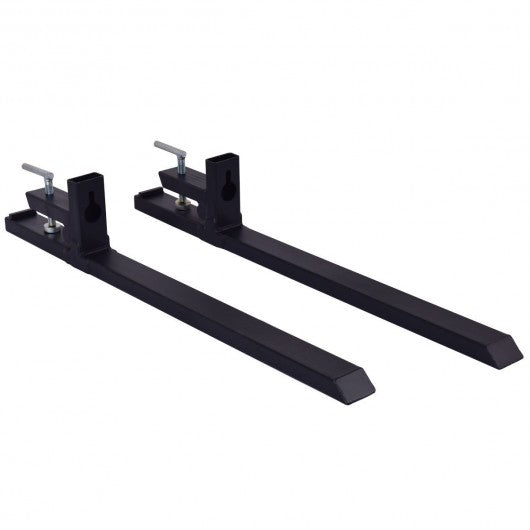 4000 lbs Capacity Skidsteer Tractor Chain Clamp Forks for Loader Bucket Tractor