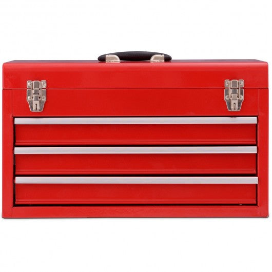 Portable Garage Mechanic Tool Cabinet Box with 3 Drawers