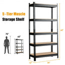 5-Tier Steel Shelving Unit Storage Shelves Heavy Duty Storage Rack