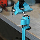 Bench Vise Swivel 3" Tabletop Clamp Vice Tilts Rotate 360° Universal Work