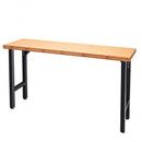 65 Inch Bamboo Modular Workbench Table