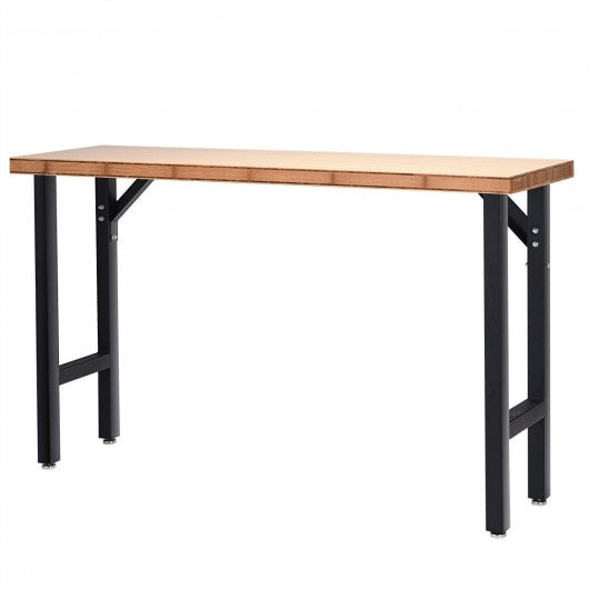 65 Inch Bamboo Modular Workbench Table
