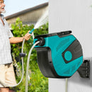 1-2” 65 + 6.5FT Wall Mounted Auto Winder Retractable Garden Hose Reel