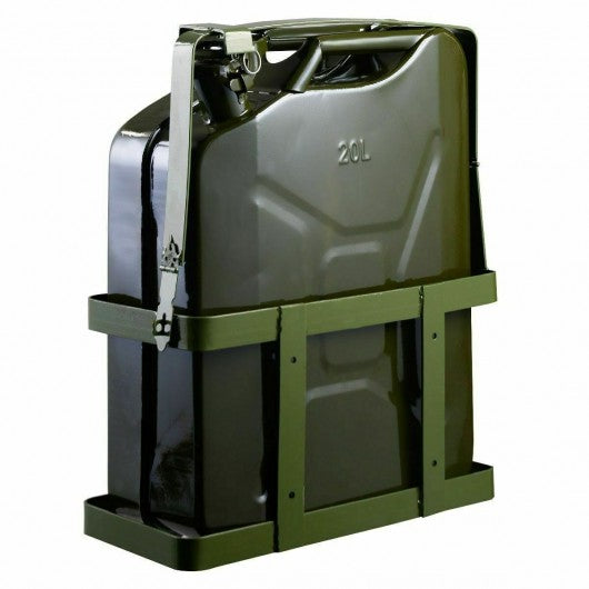 5 Gallon 20L Gas Can Steel Tank with Holder Emergency Backup