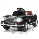 Licensed Mercedes Benz 6V Battery Powered Kids Ride On Car with Parent Remote Control-Black