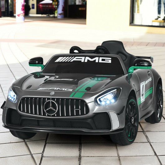 12V Kids Ride On Car with Remote Control-Silver Gray