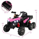 Kids Battery-Powered Ride-On Toy with 4WD-Pink