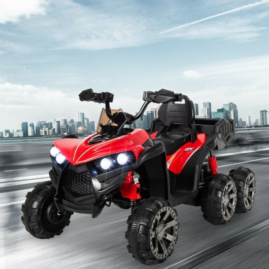 Kids Battery-Powered Ride-On Toy with 4WD-Red