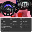 12V Licensed Volkswagen Beetle Kids Ride On Car with Remote Control-Pink