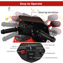 6V Kids Ride on Motorbike with Training Wheels and Music-Red