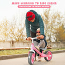 Kids Balance Training Bicycle with Adjustable Handlebar and Seat-Pink