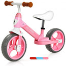 Kids Balance Training Bicycle with Adjustable Handlebar and Seat-Pink