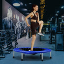 38" Mini Folding Trampoline Portable Leisure Fitness Backboard-Blue