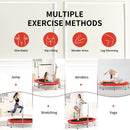 Foldable Double Mini Kids Fitness Rebounder Trampoline-Red