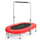 Foldable Double Mini Kids Fitness Rebounder Trampoline-Red