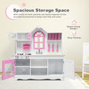 Wood Toy Kitchen Kids Cooking Pretend Play Set