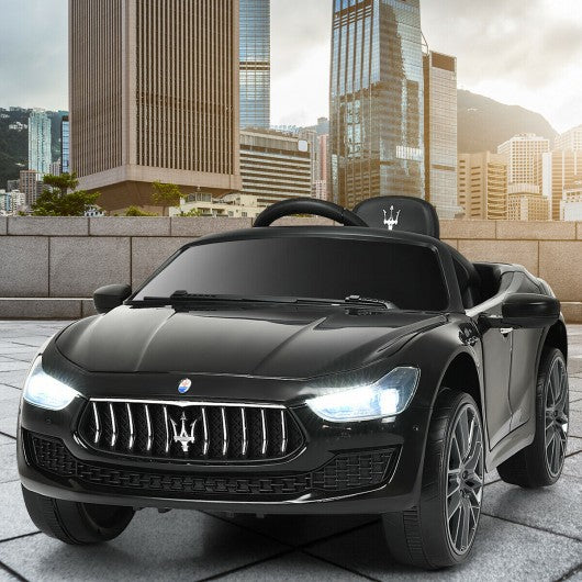 12 V Remote Control Maserati Licensed Kids Ride on Car-Black