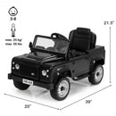 Landrover Defender Licensed Pedal Powered Car with Brake-Black