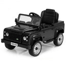Landrover Defender Licensed Pedal Powered Car with Brake-Black
