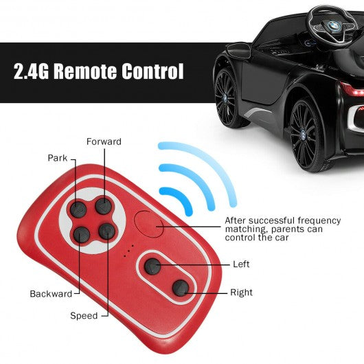 12V Licensed BMW Kids Ride On Car with Remote Control-Black