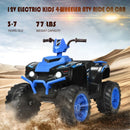 12V Kids 4-Wheeler ATV Quad Ride On Car -Navy