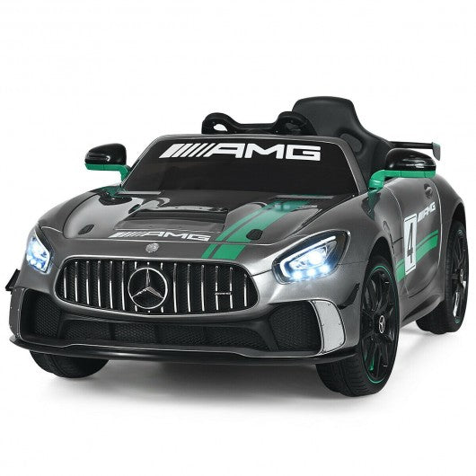 12V Mercedes Benz AMG Licensed Kids Ride On Car with 2.4G Remote Control and Swing Function-Light Gray