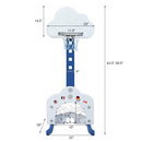 3-in-1 Kids Basketball Hoop Set with Balls-White