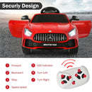 12V Licensed Mercedes Benz Kids Ride-On Car with Remote Control-Red