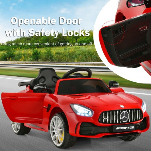 12V Licensed Mercedes Benz Kids Ride-On Car with Remote Control-Red