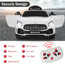 12V Licensed Mercedes Benz Kids Ride-On Car with Remote Control-White