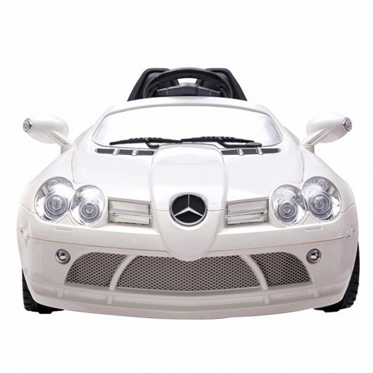 Mercedes-Benz R199 Lisenced 12V Electric Kids Ride On Car RC Remote Control MP3-White
