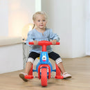 2 in 1 Toddler Tricycle Balance Bike Scooter Kids Riding Toys w- Sound & Storage-Red
