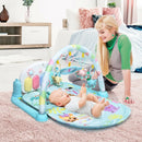 3 in 1 Fitness Music and Lights Baby Gym Play Mat-Blue