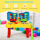 2 in 1 Kids Sand and Water Table Activity Play Table with Accessories