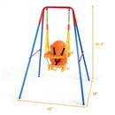 Toddler Swing Set High Back Seat with Swing Set