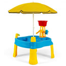 Kids Sand and Water Table  for Toddlers with Umbrella & 18 Pcs Accessory Set